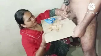 Chubby Bhabhi Sucking Dick And Eating Cum Off Biscuit After