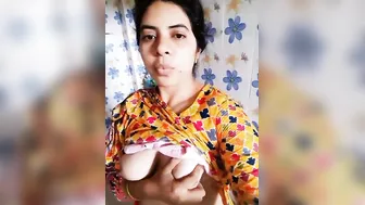 Unsatisfied Bhabhi From Village Flaunting Her Big Tits Online