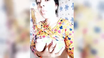 Unsatisfied Bhabhi From Village Flaunting Her Big Tits Online