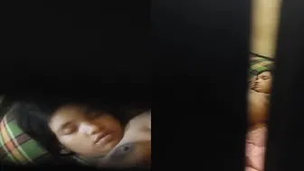 Married Bhabhi Caught Sleeping Topless On Hidden Camera Footage