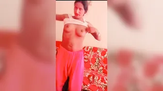 Married Woman Showing Off Her Big Tits Making Private Video