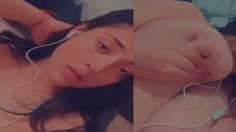 Desi GF Teasing With Her Massive Tits On Video Call