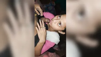 College Babe Giving Boyfriend Messy Blowjob In Hostel Room