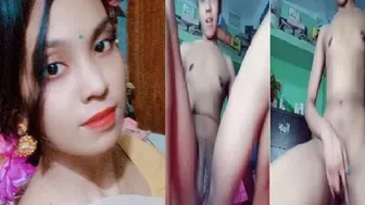 My Desi GF Moaning While Fingering Both Her Tight Holes