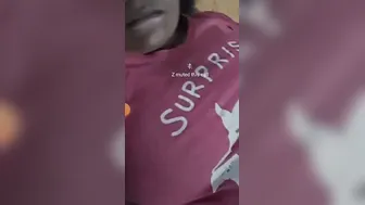 My Wife Showing Off Her Huge Tits To Her Lover On Camera