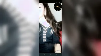 Desi Babe Flashing Her Tits During Late Night Video Call Session
