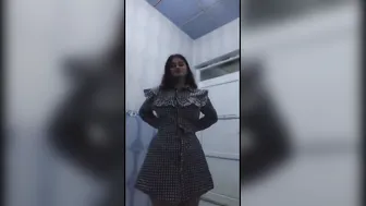 Desi GF Unbuttoning Shirt Revealing Big Natural Tits