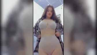 Desi GF Unbuttoning Shirt Revealing Big Natural Tits