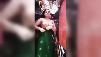 Village Babe Getting Naked For Lover Before Taking Her Bath