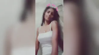 College Slut Going Topless On Cam Showing Off Her Sexy Body