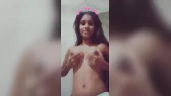 College Slut Going Topless On Cam Showing Off Her Sexy Body