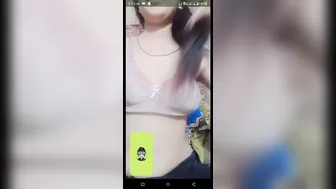 Cute GF Flashing Her Tits Live While Talking Dirty