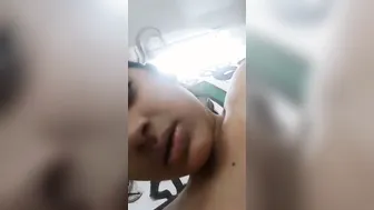 College GF Recording Her Nude Boobs In Private Selfie