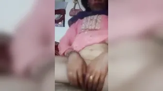 Horny Lady Fingering Her Dripping Wet Pussy Alone At Home