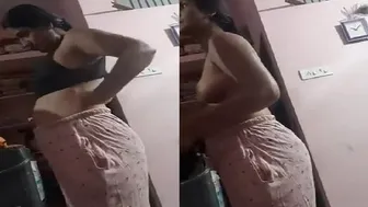 Bhabhi Caught Changing Her Bra On Hidden Camera At Home Leaked