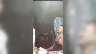 Married Bhabhi Feeding Her Boobs To Him In Private At Home