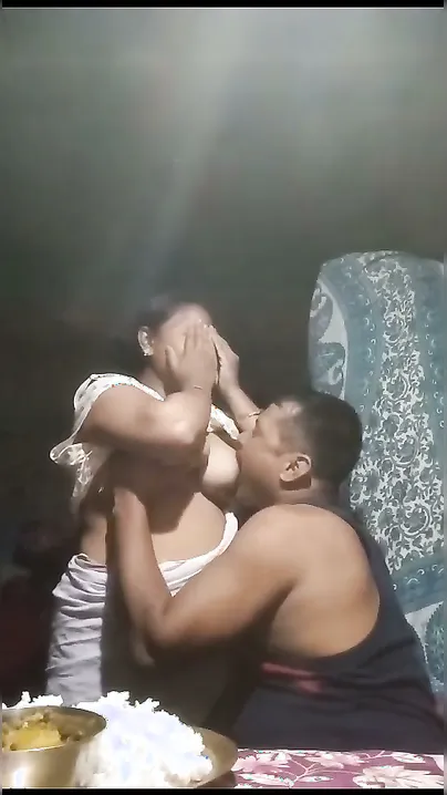 Married Bhabhi Feeding Her Boobs To Him In Private At Home