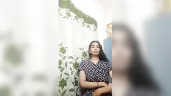 South Indian GF Teasing Topless Showing Off Her Assets