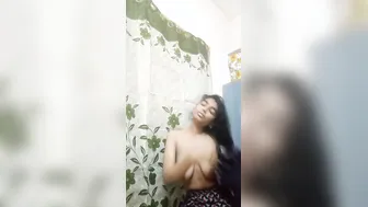 South Indian GF Teasing Topless Showing Off Her Assets