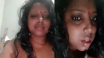 Village Bhabhi Squeezing Her Massive Tits Alone In Her Room
