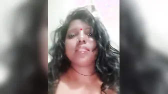 Village Bhabhi Squeezing Her Massive Tits Alone In Her Room