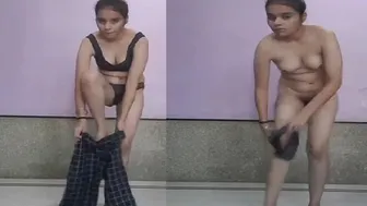 Teen GF Changing Dress Caught Naked On Hidden Camera