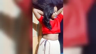 Indian GF Stripping Her Saree Naked In Private Room