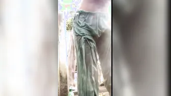 Village Girl Caught Bathing Naked By Someone Watching Her