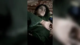 Hairy Pakistani GF Showing Off Her Pussy For Me In Bed