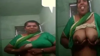 Busty Tamil Aunty Getting Naked During Private Video Call