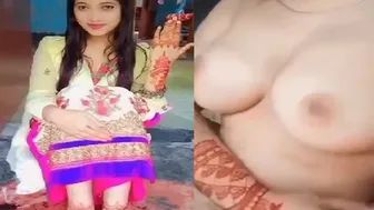 Newly Married Bride Stripping Naked After Mehendi Ceremony