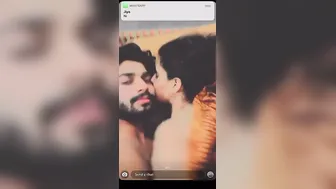 Hot Wife Making Out Topless With Lover In Homemade Scandal Mms