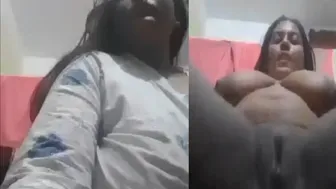 Horny GF With Big Boobs Fingering Herself Caught Alone