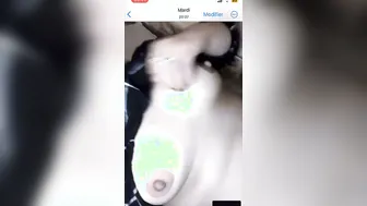 Desi Girl Stripping Topless Revealing Her Natural Big Boobs