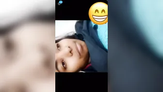 GF Showing Her Hairy Pussy During Late Night Video Call