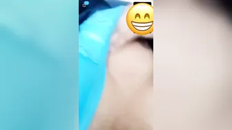 GF Showing Her Hairy Pussy During Late Night Video Call
