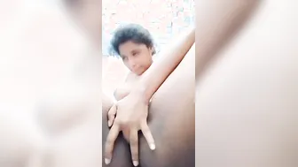 Hairy GF Getting Fingered In Bedroom Caught On Camera