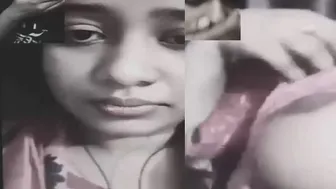 My GF Flashing Her Boobs Live On Video Call For Me