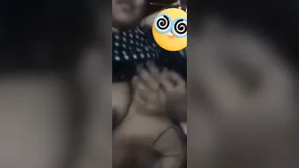 Village Babe Flashing Her Natural Tits During Video Chat