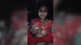 Horny Babe Squeezing Her Boobs Fingering Herself Completely