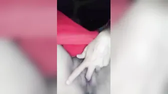 Horny Babe Squeezing Her Boobs Fingering Herself Completely