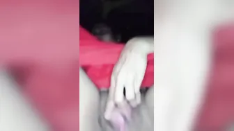 Horny Babe Squeezing Her Boobs Fingering Herself Completely
