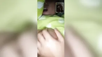 Village Babe Squeezing Her Massive Tits Playing Alone At Home