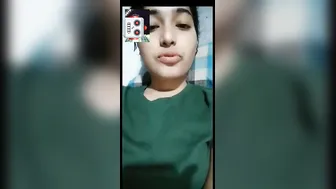 Desi GF Flashing Her Big Tits On Private Video Call