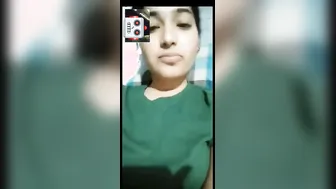 Desi GF Flashing Her Big Tits On Private Video Call
