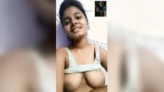 Cute GF Getting Naked On Video Call With Her Boyfriend