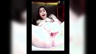 Village Girl Squirting Hard While Fucking Cucumber At Home