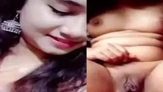 Village Girl Fingering Her Puffy Pussy Lips Caught On Camera