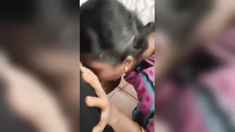 Tamil Housemaid Sucking Dick After Showing Her Perky Round Tits