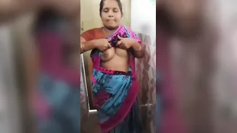 Tamil Housemaid Sucking Dick After Showing Her Perky Round Tits
